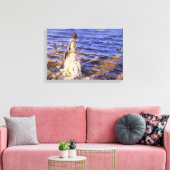 Girl Fishing (von John Singer Sargent) Leinwanddruck (Insitu (Wohnzimmer))