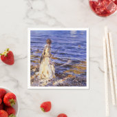 Girl Fishing (von John Singer Sargent) Serviette (Beispiel)