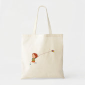 Girl Fliegen einer Kittote Tasche (Vorne)