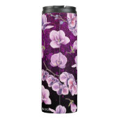 *~* Girl-Floral-Glitzer Confetti Thermal Tumbler Thermosbecher (Rückseite)