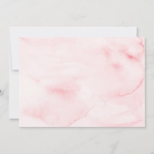 Girl Floral ist nicht Ihr einfühlsames 1. Geburtst Einladung (Rückseite)