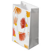 Girl Floral Pattern Geschenktasche Kleine Geschenktüte (Rückseite Schrägansicht)