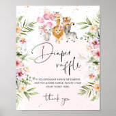 Girl floral safari poster (Vorne)