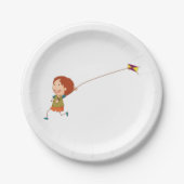 Girl Flying A Kite Paper Teller (Vorderseite)