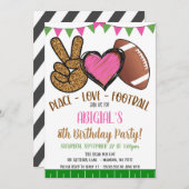 Girl Football Invite Einladung (Vorne/Hinten)