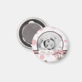 Girl Foto Magnet R (Vorderseite/Rückseite)