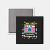 Girl Fotografy Magnet (Vorderseite/Rückseite)