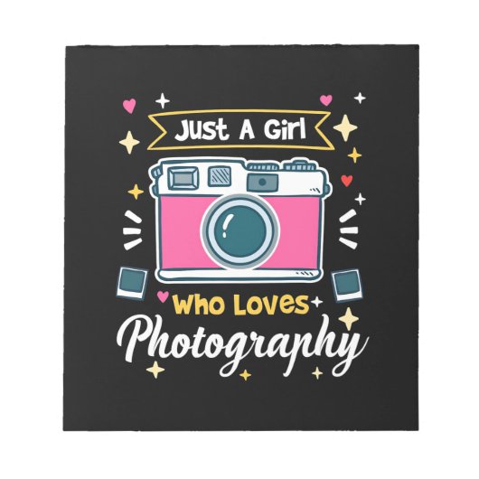 Girl Fotografy Notizblock (Vorderseite)
