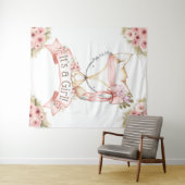 Girl Fox Babydusche Hintergrund Wandteppich (Beispiel (Horizontal))