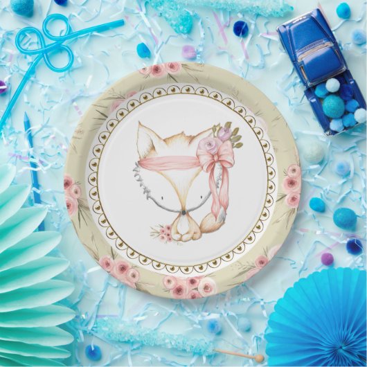 Girl Fox Babydusche Teller (Party)