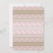 Girl Fox Wild One Baby Shower Einladungen (Rückseite)