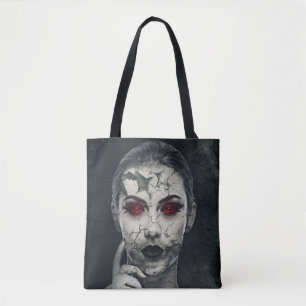 Girl Frauan Face Head Art Paint Zeichnend Haarauge Tasche