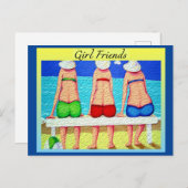 Girl Freunde Postkarte (Vorne/Hinten)
