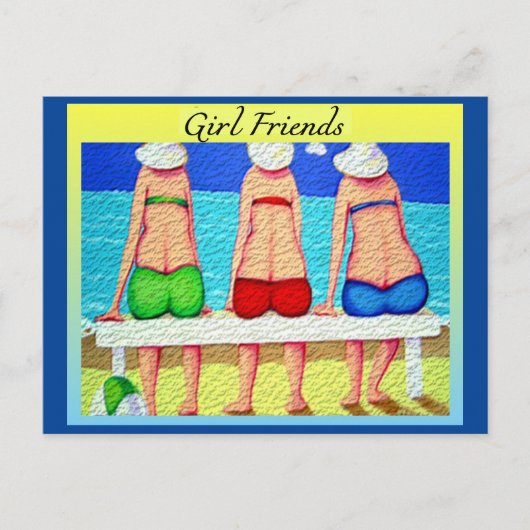 Girl Freunde Postkarte (Vorderseite)