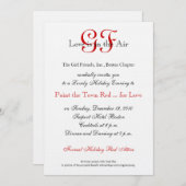 Girl Friends Night Out Einladungen Rot 2 (Vorne/Hinten)