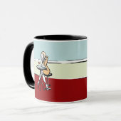 Girl Frische Weine im Café Tasse (Vorderseite Links)