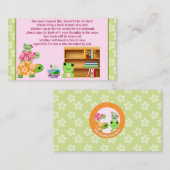 Girl Frog Buchanfragen anstelle einer Karteneinlag Begleitkarte (Vorne/Hinten)