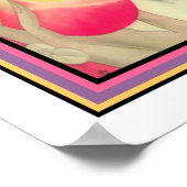 "Girl & Fruit Tree" Art Deco Poster (Ecke)