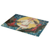 Girl Full Moon Demon Bat Stars Schneidebrett (Ecke)