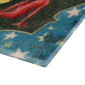 Girl Full Moon Demon Bat Stars Schneidebrett (Ecke)