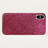 Girl Funkelnd Wine Burgundy Roter Glitzer Case-Mate iPhone Hülle (Rückseite (Horizontal))