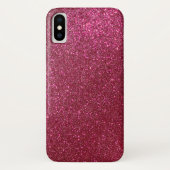 Girl Funkelnd Wine Burgundy Roter Glitzer Case-Mate iPhone Hülle (Rückseite)