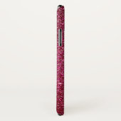 Girl Funkelnd Wine Burgundy Roter Glitzer Case-Mate iPhone Hülle (Hinten/Rechts)