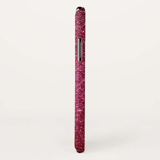 Girl Funkelnd Wine Burgundy Roter Glitzer Case-Mate iPhone Hülle (Hinten/Rechts)