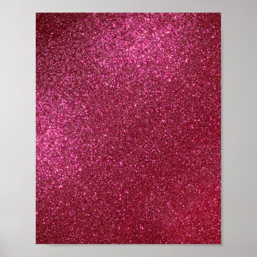 Girl Funkelnd Wine Burgundy Roter Glitzer Poster (Vorne)