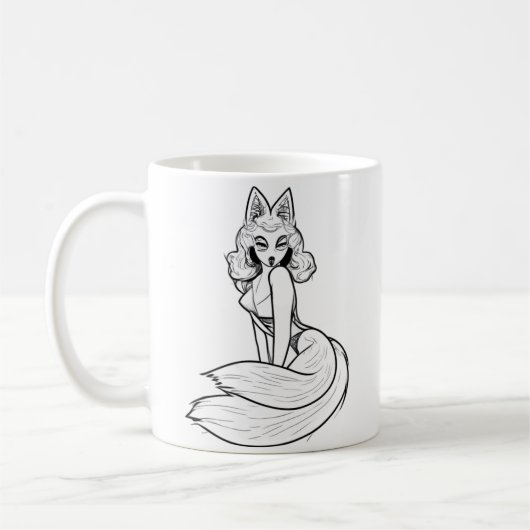 Girl-Fux-Tasse Kaffeetasse (Links)