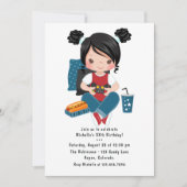 Girl Game Night Video Game Sleepover Party Einladung (Vorderseite)