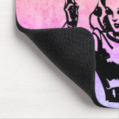 Girl Gamer Grunge Mousepad (Ecke)