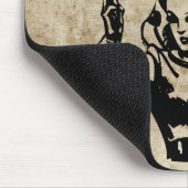 Girl Gamer Grunge Mousepad (Ecke)