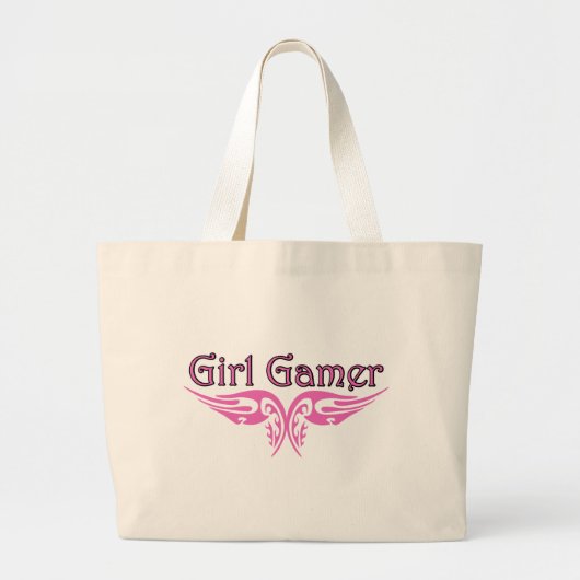 Girl Gamer Jumbo Stoffbeutel (Vorne)