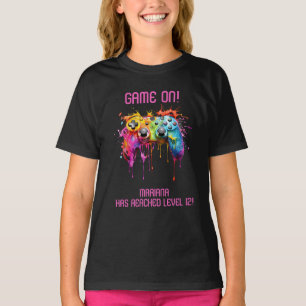 Girl Gamer Pink Video Game Party T-Shirt