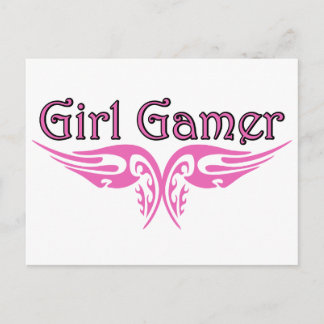 Girl Gamer Postkarte