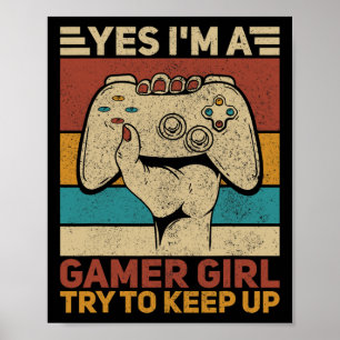 Girl Gaming Apparel Video Game Girls Outfit Girl G Poster