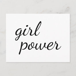Girl Gang Cute Girl Power Design Postkarte