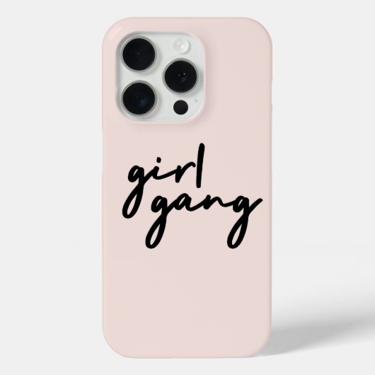 Girl Gang | Girl Power Moderner Feminismus Rosa Ro Case-Mate iPhone Hülle (Rückseite)