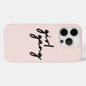 Girl Gang | Girl Power Moderner Feminismus Rosa Ro Case-Mate iPhone Hülle (Rückseite (Horizontal))