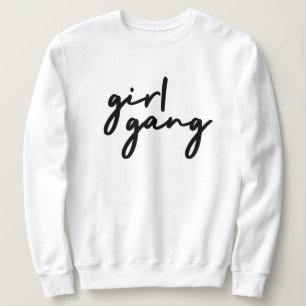 Girl Gang Niedlicher Girl-Power Moderner Feminis Sweatshirt