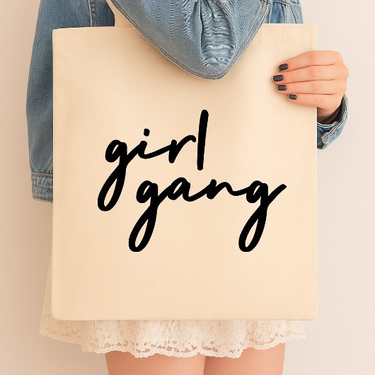 Girl Gang | Niedlicher Girl-Power Moderner Feminis Tragetasche