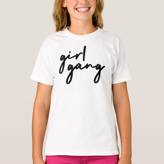 Girl Gang | Stilvoll Moderner feministischer Girl T-Shirt (Vorderseite)