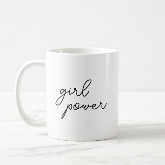 Girl Gang Stylish Modern Feminist Girl Power Kaffeetasse (Links)