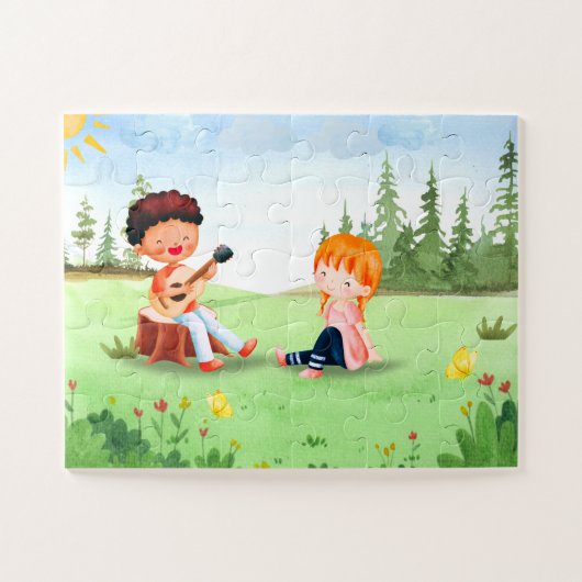 Girl Garden Pinacoteca Casa Serodine Puzzle (Horizontal)