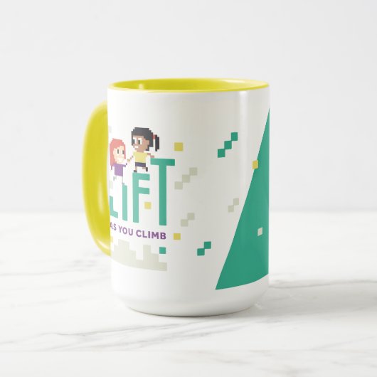 Girl Geek X: Lift als Climb 15oz Tasse (Vorderseite Links)