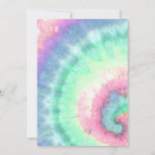 Girl Gefärbte Krawatte Pool Party Geburtstag Einladung (Rückseite)