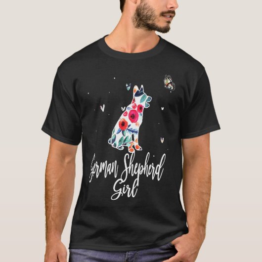 Girl German Shepherd T-Shirt (Vorderseite)
