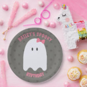 Girl Ghost Birthday Party Personalisierte Papierpl Pappteller (Party)