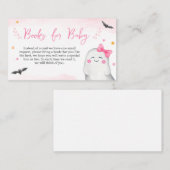 Girl Ghost Halloween Baby Shower Books for Baby Begleitkarte (Vorne/Hinten)